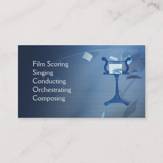 Magisk symfonivisitkort visitkort (Framsida)