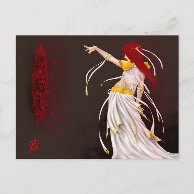 Magisk tändningsvykort vykort (Framsida)