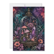 Magisk Terrarium Kristall och Svamp Whimsigoth