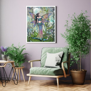 Magisk Trädgård Ängsktig Fantasi Konst av Molly Ha Poster