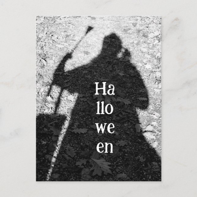 Magisk Trollformel Halloween Vykort (Framsida)