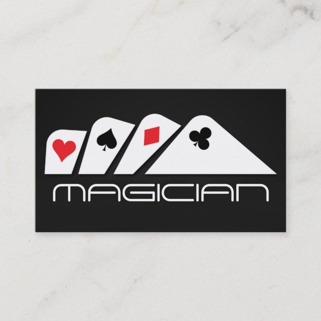 Magisk Trollkarl Kort Pokertrick Underhållning (Framsida)