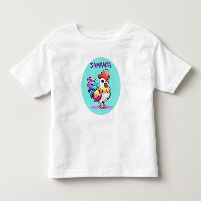Magisk Tupp Småbarns T-Shirt (Framsida)