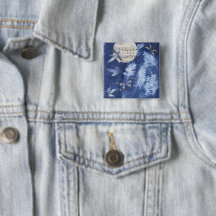 Magisk Twilight Dance Trollslända Cyanotyp Pinback