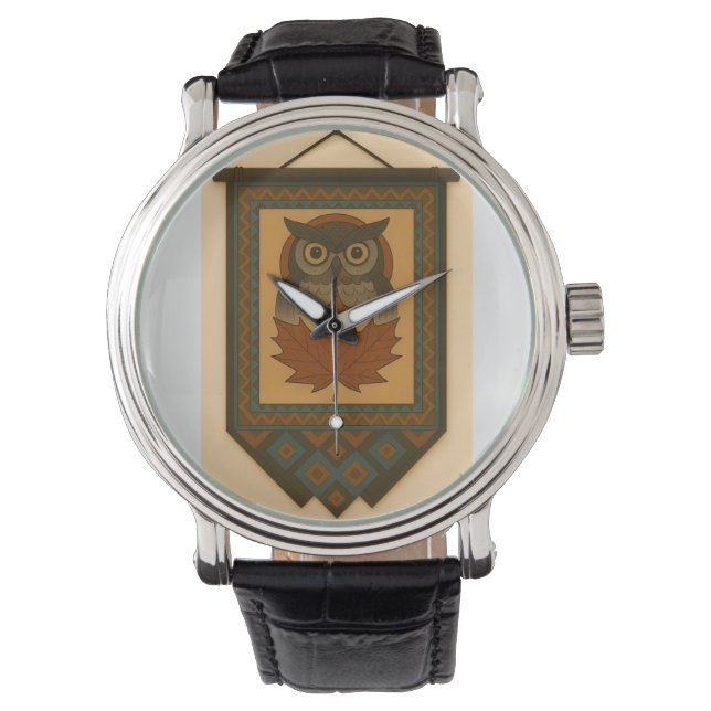 Magisk Uggla-design med utökat utseende Armbandsur (Framsida)