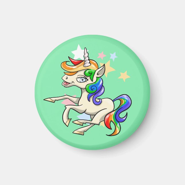 Magisk, underbar Unicorn Magnet (Framsidan)