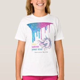 magisk Unicorn glitter t-shirt