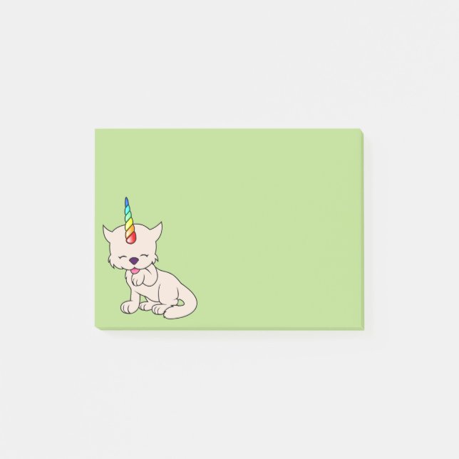 Magisk Unicornkatt = Kittycorn Post-it Block (Framsida)