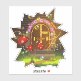 Magisk Värld Klistermärke Ljusfärg Klistermärken