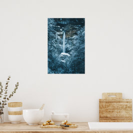 Magisk vattenfall Peričnik i Mojstrana, Slovenien Poster