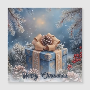 Magisk vinter Glad jul present scen