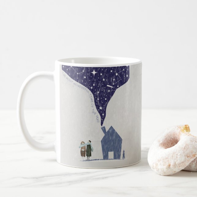 Magisk vinter kärlek kaffemugg (Med munk)