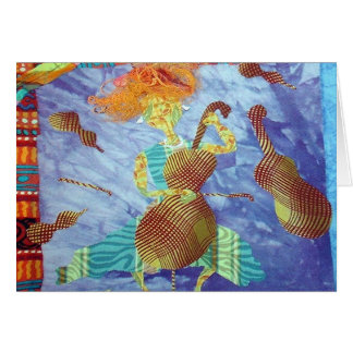 Magisk violoncell hälsningskort