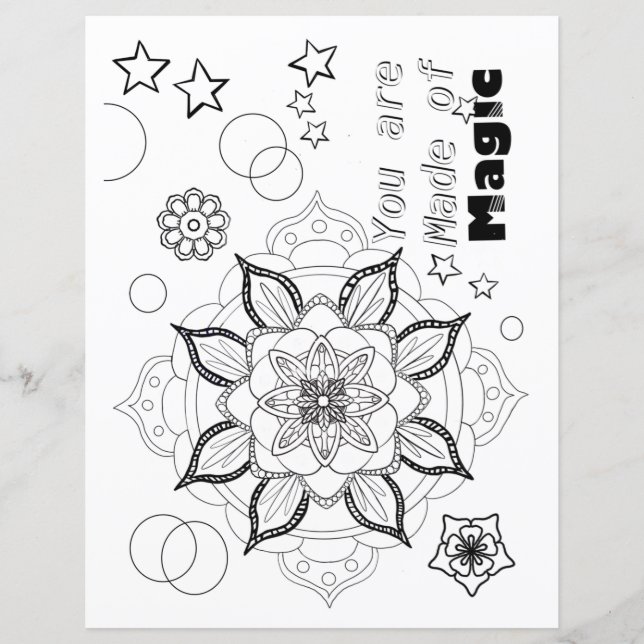 Magisk vuxen färgsida (Framsida)