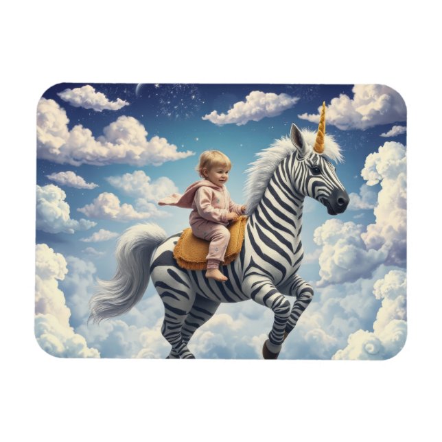 Magisk Zebrainvånare Magnet (Horisontell)