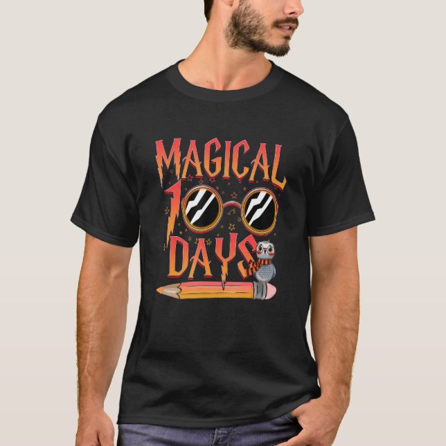 Magiska 100 dagar för skollärare i Studenter Kids  T Shirt (Framsida)