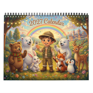 Magiska Alphaland 2027 Väggkalender | Rumsdekor Kalender