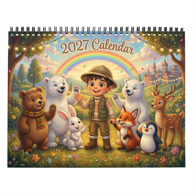 Magiska Alphaland 2027 Väggkalender | Rumsdekor Kalender (Omslag)