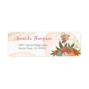 Magiska Älvor Woodland Whimsical Forest Adress Returadress Etikett