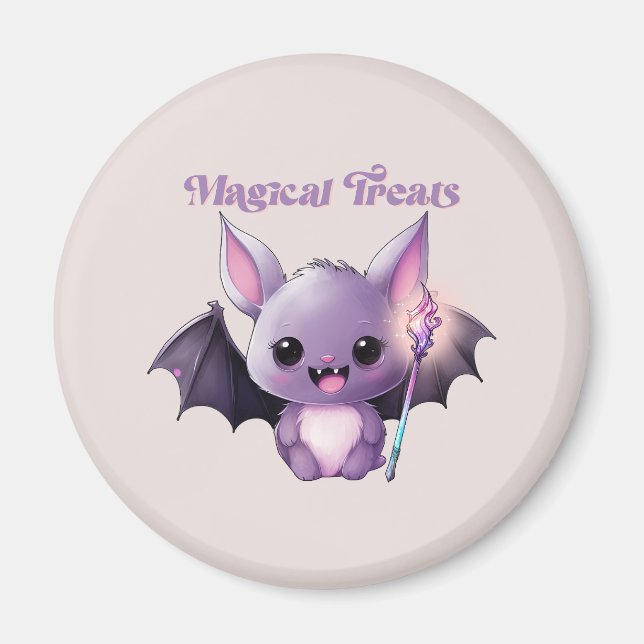 Magiska behandlingar med Cute Fladdermus Magnet (Framsidan)