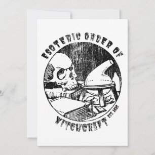 Magiska beställningar på fritidsbåtar Occult Witch Inbjudningar