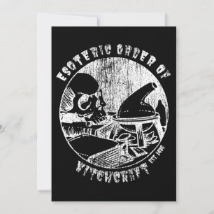 Magiska beställningar på fritidsbåtar Occult Witch Inbjudningar