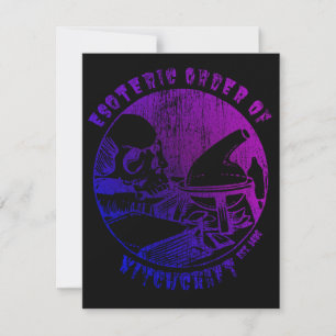 Magiska beställningar på fritidsbåtar Occult Witch Inbjudningar