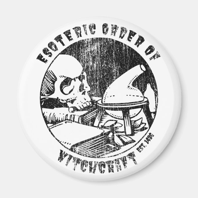 Magiska beställningar på fritidsbåtar Occult Witch Magnet (Framsidan)
