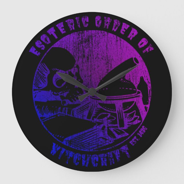 Magiska beställningar på fritidsbåtar Occult Witch Stor Klocka (Framsida)