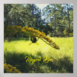 Magiska bin, Poster bin, Poster bin och blommor.