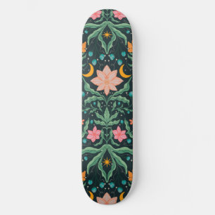 Magiska blommor i stjärnnatten mini skateboard bräda 18,5 cm