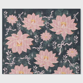 Magiska blommor med glitterdesign presentpapper