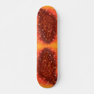 Magiska brandsläckare som går vid Galaxy Starry Na Mini Skateboard Bräda 18,5 Cm