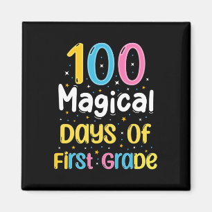 Magiska dagar av första Klass 100-dagen av skoldag Magnet