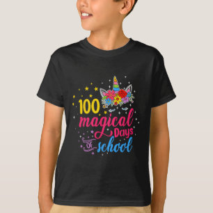 Magiska dagar Unicorn Kids kostade 100 dagar av Sc T Shirt
