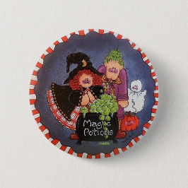 Magiska drycker knäppas klämmer fast knapp