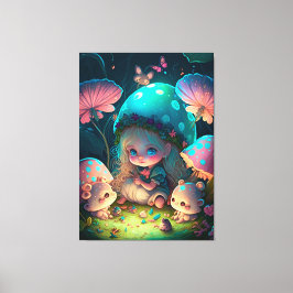 Magiska elf-moment canvastryck