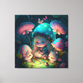 Magiska elf-moment canvastryck