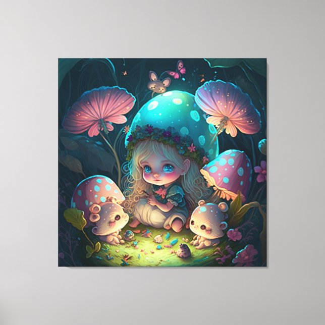 Magiska elf-moment canvastryck (Framsida)