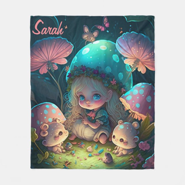 Magiska elf-moment fleecefilt (Framsidan)