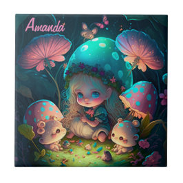 Magiska elf-moment kakelplatta