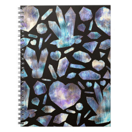 Magiska energikristaller Regnbåge Kristallstenar Anteckningsbok