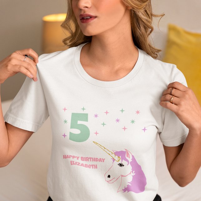 Magiska Enhörningsflickors Födelsedag T Shirt (Skapare uppladdad)