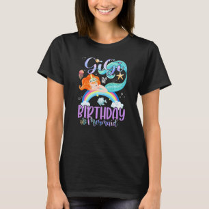Magiska familjen i Birthday Girls Sjöjungfru Un T Shirt