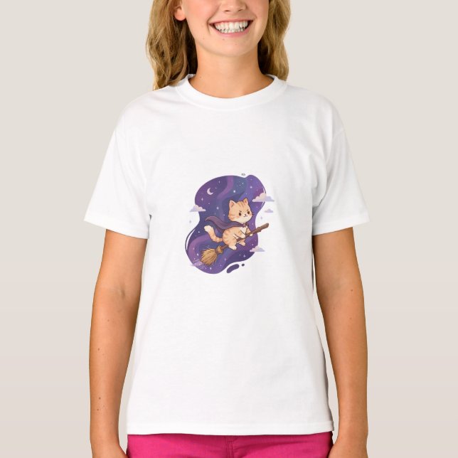 Magiska Flygande Kattbarn    T Shirt (Framsida)