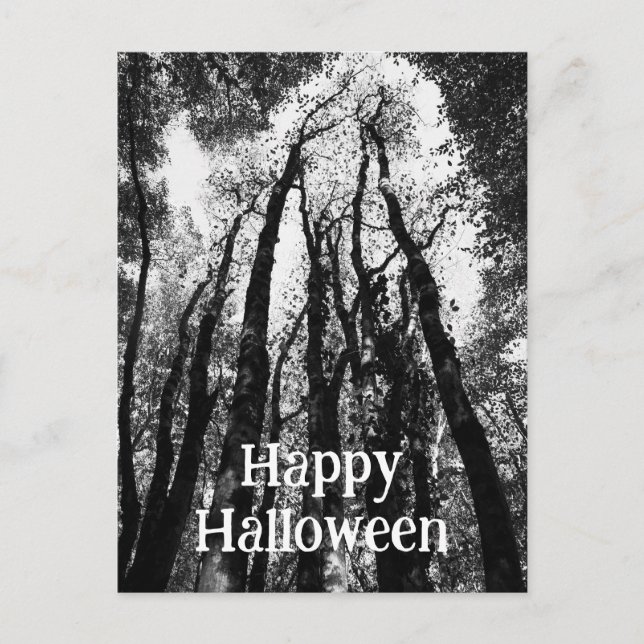 Magiska Halloween-träd Vykort (Framsida)