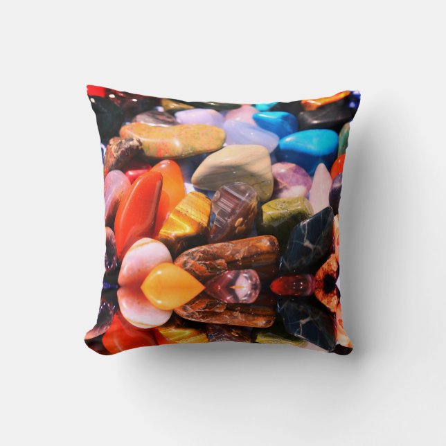 Magiska Halvädelstenar Kristaller Kudd Pillow Kudde (Framsida)