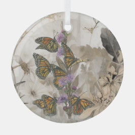 Magiska handmålade monarch Butterflies Julgransdekoration