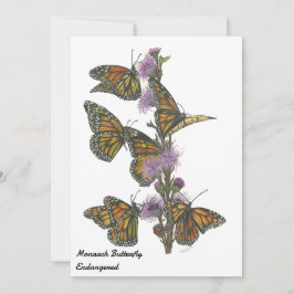 Magiska handmålade monarch Butterflies Julkort