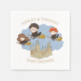 Magiska Harry Potter och Hogwarts Baby Shower Pappersservett